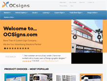 Tablet Screenshot of ocsigns.com